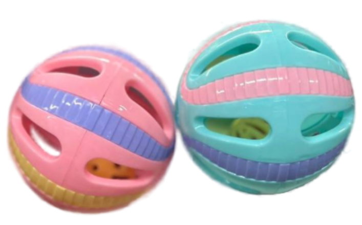 Игрушка Wogy Шарик d=8см двойной с колокольчиком для кошек