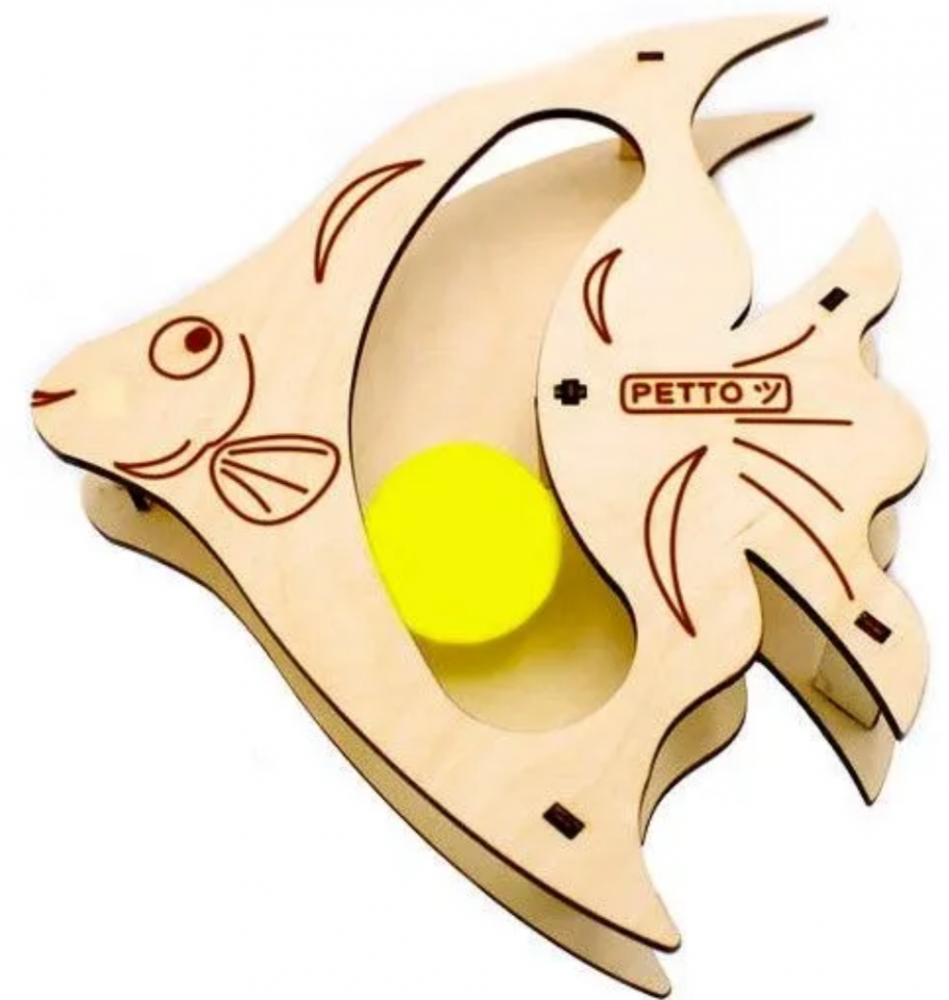 sh-007408 GoSi Игровой трек для Кошек Рыба "Скалярия"