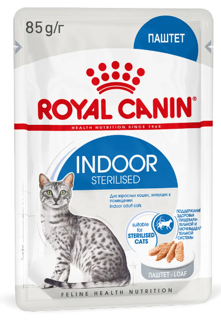 Влажный корм для стерилизованных кошек Royal Canin Indoor Sterilised Loaf паштет 85 г