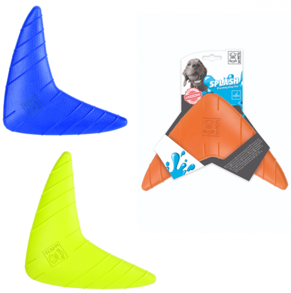 Игрушка М Петс Бумеранг плавающий SPLASH 19x23x3 см для собак