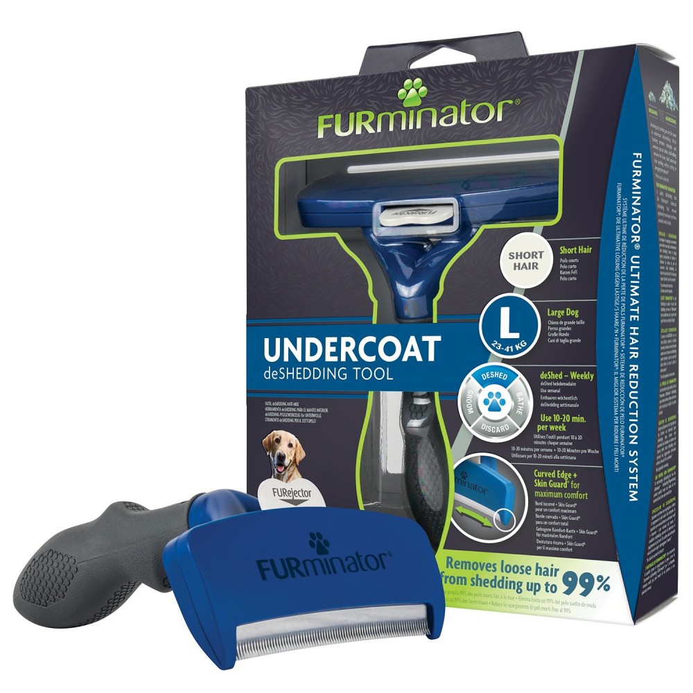 Расческа для собак Furminator крупных пород с короткой шерстью L