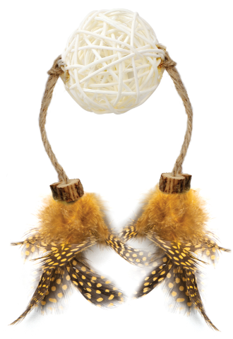 Игрушка для кошек из натуральных материалов "Талисман", d50мм/350мм, серия NATURAL, Triol