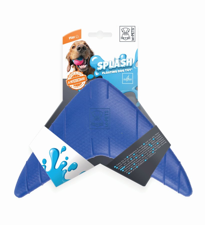 Игрушка М Петс Бумеранг плавающий SPLASH 19x23x3 см для собак