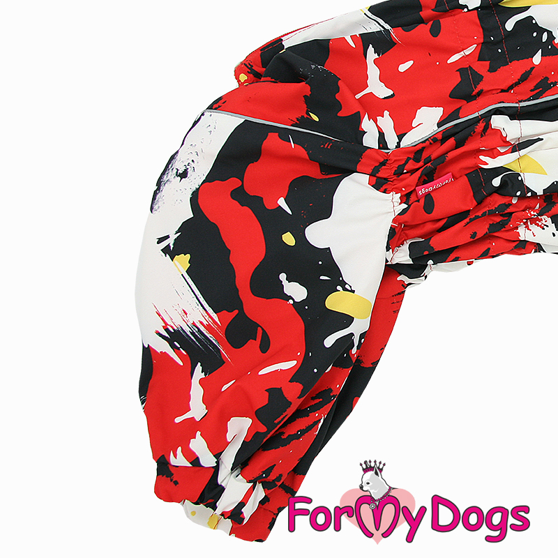 ForMyDogs Комбинезон ТЕПЛЫЙ красный для девочек B1 40*70см