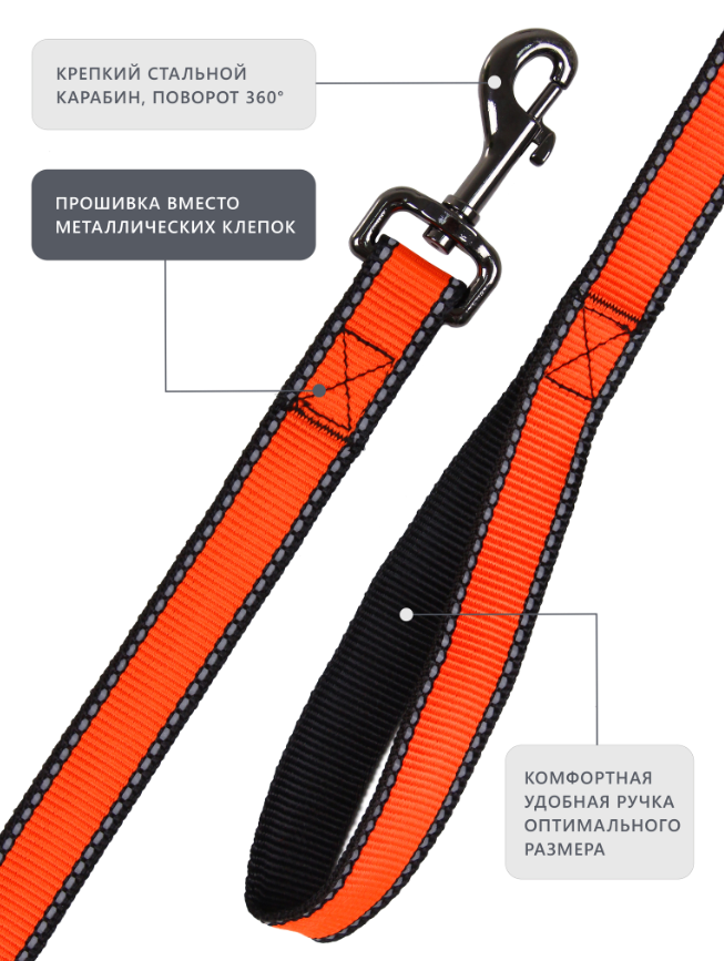 Поводок Персилайн LOOK нейлон св/от 15" 2м PerseiLine ПНЛ-152